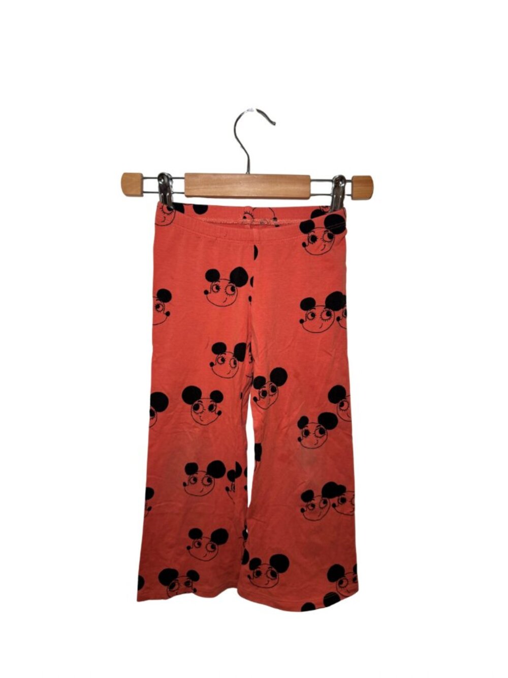 Mini Rodini Coral Mouse Head Flare Pants 4-5Y